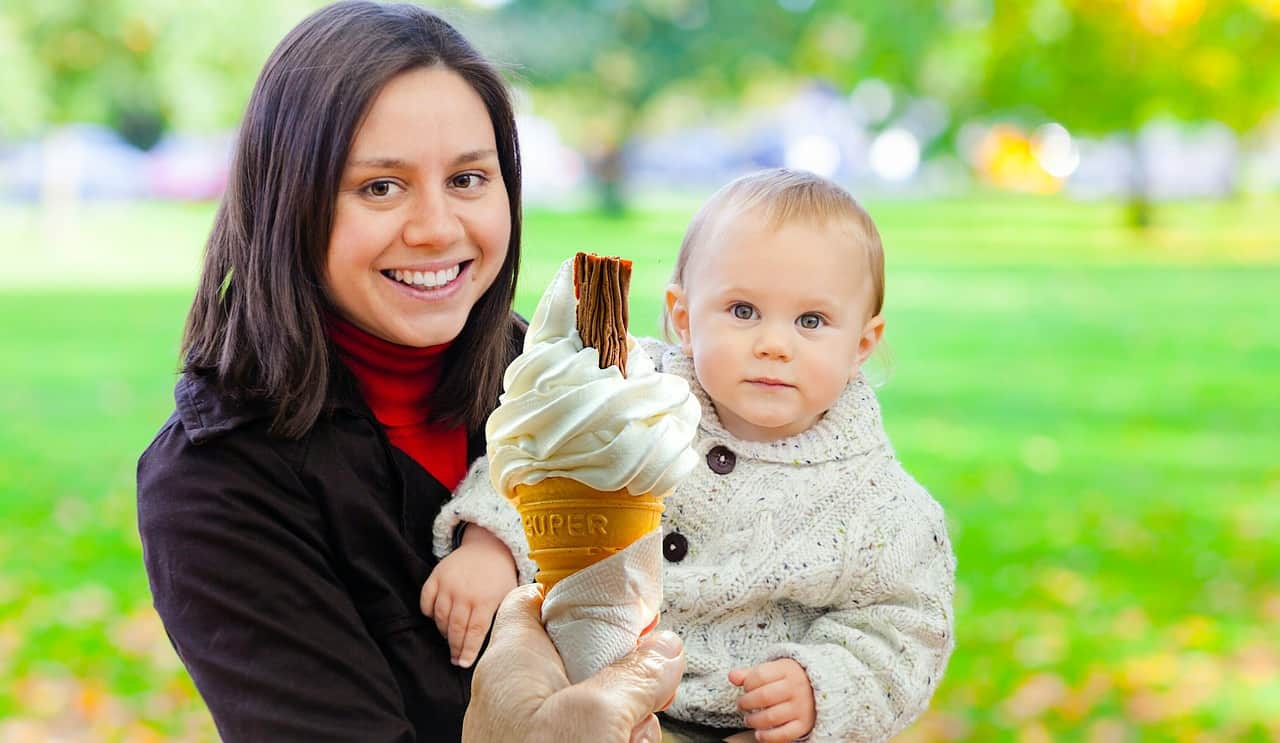 When can babies have ice cream