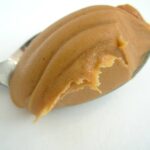 A scoop of peanut butter