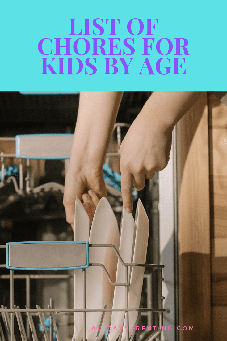 List of chores for kids by age