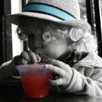 Child at a restaurant