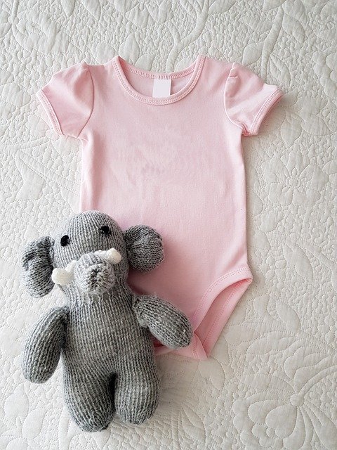 A onesie for a baby