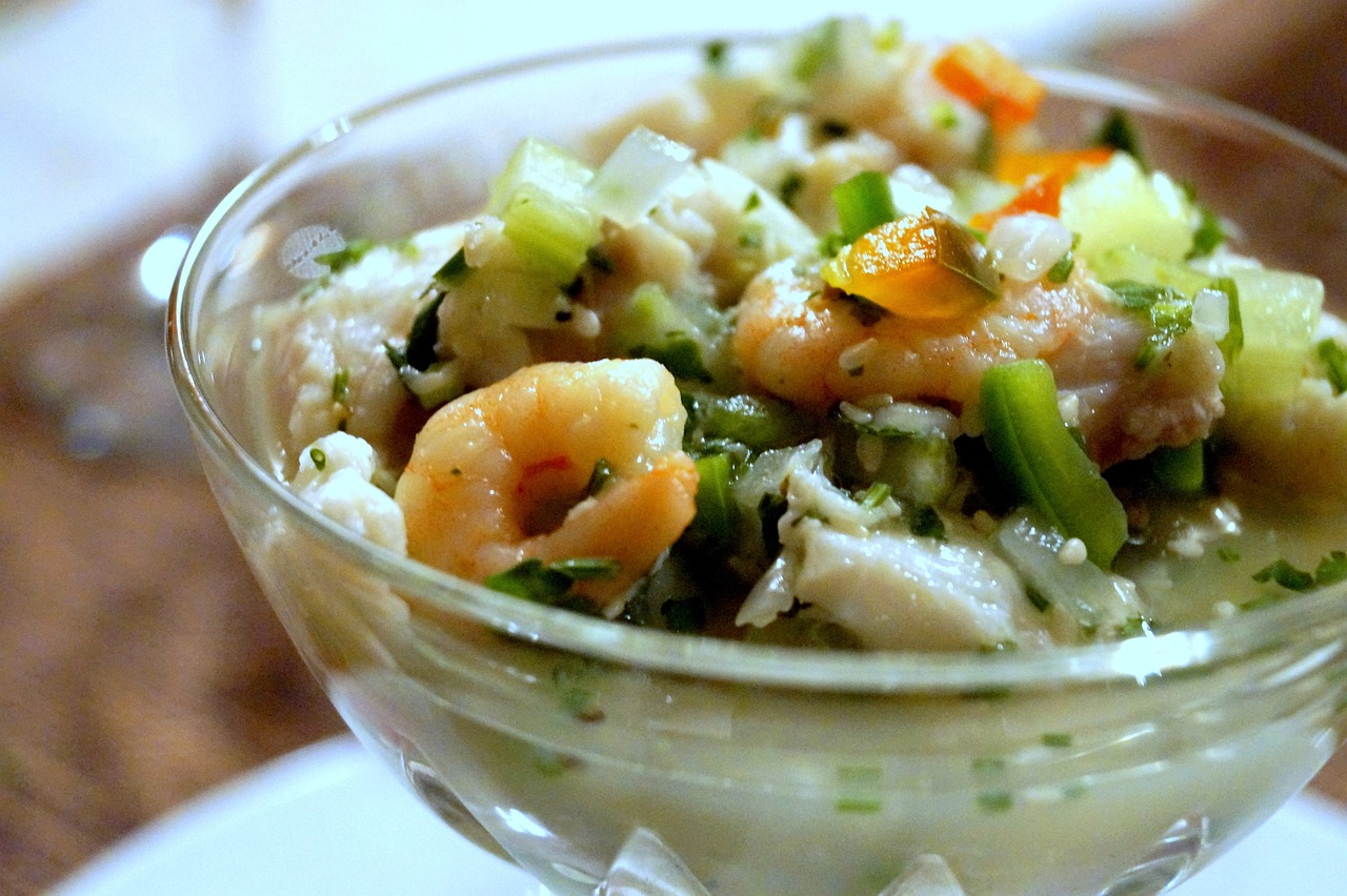 bowl of ceviche