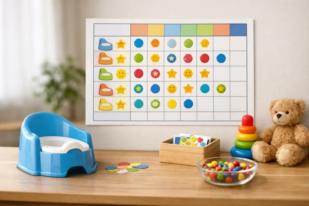 Potty Training Reward Chart Example That Works