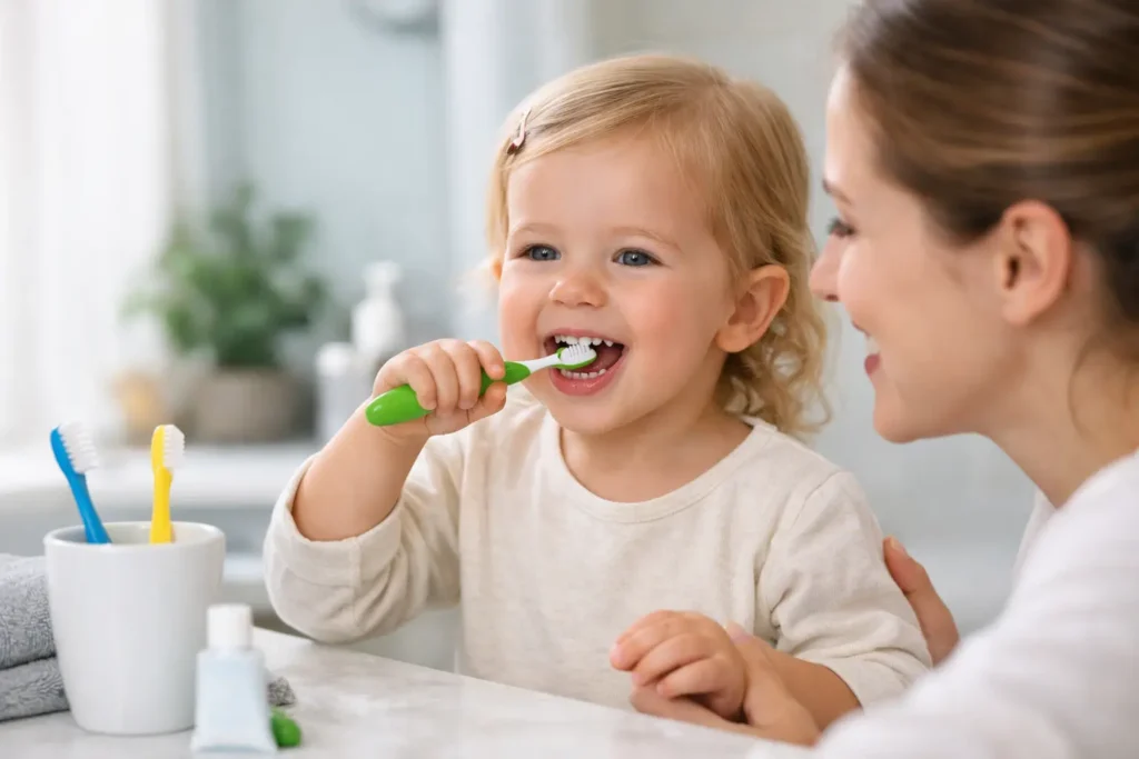 Toddler Tooth Brushing Guide for Less Daily Drama